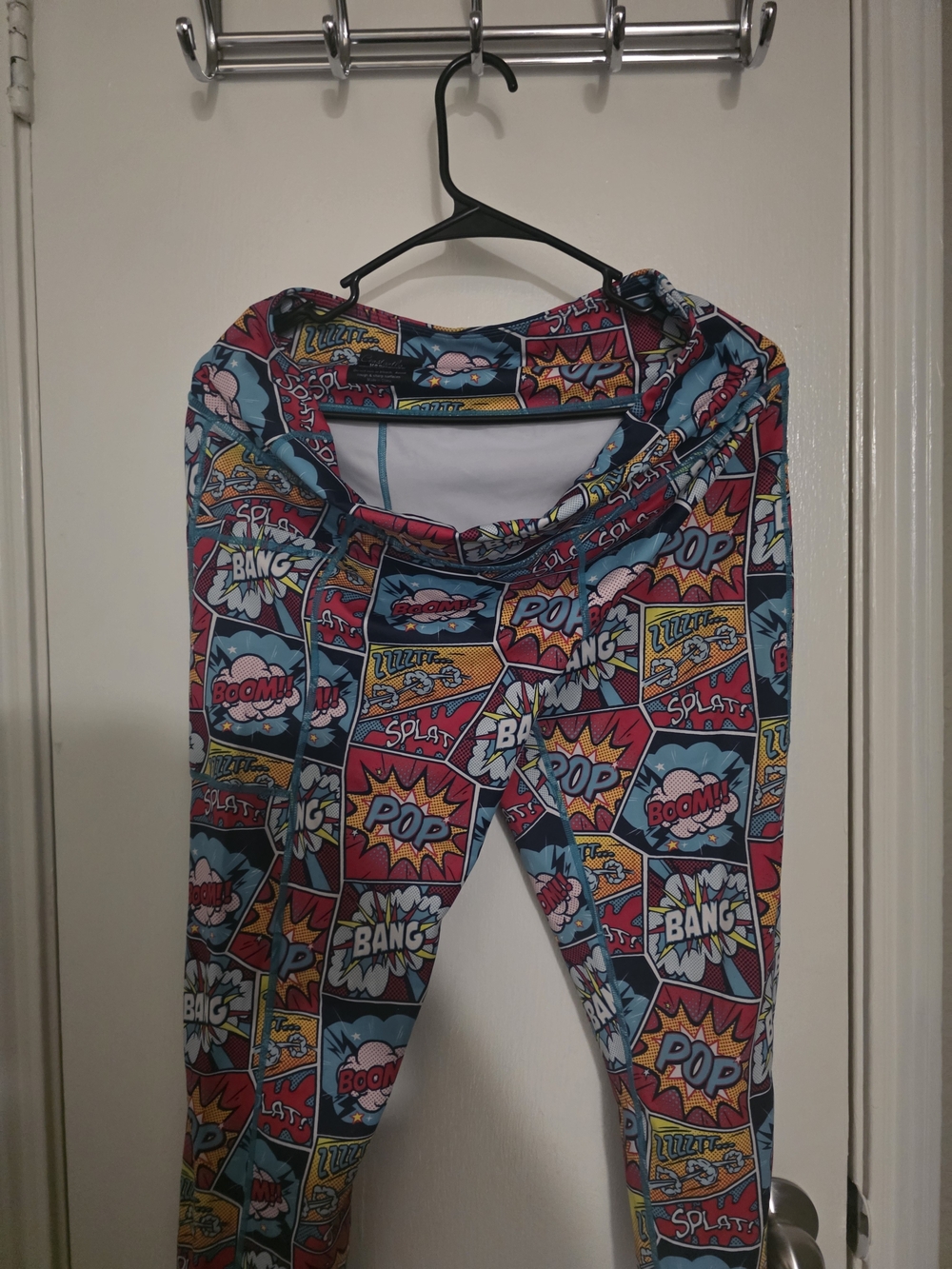 Constantly Varied Gear Comic Pop Crop Leggings - Red, Blue, Yellow, Cream